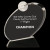 Clear Crystal Oblong Golf Award