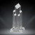 5 Column Diamond Column Crystal Award