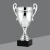 "Prudenza" Silver Italian Metal Cup