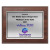 Digitally Color Printed Brushed Silver Plate on Cherry Finish Plaque