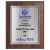 Digitally Color Printed Brushed Silver Plate on Cherry Finish Plaque