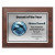Digitally Color Printed Brushed Silver Plate on Cherry Finish