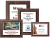 Digitally Color Printed White Plate on Cherry Finish Plaque