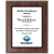 Digitally Color Printed White Plate on Cherry Finish Plaque - PX2821