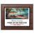 Digitally Color Printed White Plate on Cherry Finish Plaque