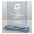 Blue Cracked Ice Acrylic Award