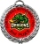 Wreath Custom Full Color Wreath Flag Football  Medallion