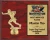 Classic Flag Football Figure Plaque