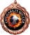 Bold Wreath Custom Full Color Soccer Medallion