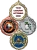 Bold Wreath Custom Full Color Soccer Medallion