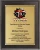 Digitally Color Printed Gold Plate on Black Plaque