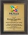 Digitally Color Printed Gold Plate on Black Plaque