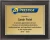 Digitally Color Printed Gold Plate on Black Plaque