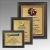 Digitally Color Printed Gold Plate on Black Plaque