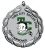 Bold Wreath Custom Full Color Basketball Medallion