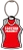 Custom Cross Country Team Bag Tag with 3D Jersey