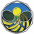 "Tennis" Decagon Full Colored Enamel Medal