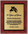 Colored Simulated Woodgrain Plaque