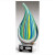 Multi-colored Art Glass Droplet
