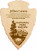 NATIONAL PARKSERVICE Lasered Alder Arrowhead Plaque