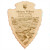 National Park Service Lasered Alder Arrowhead Plaque