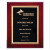 Rosewood High Gloss Plaque with Black/Gold Florentine Design Plate