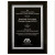 Black High Gloss Plaque with Laser Engravable Black Silver Florentine Border Plate