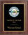 Economy Classic Cherry Finish Plaque with colored logo/art