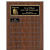 Laser Engraved Economical Cherry Finish Perpetual Plaque