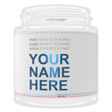 185mm x 43mm Glass Jar Wrap Around Label