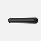 116mm Push & Turn Pre-Roll Tube | Black with Black Lid