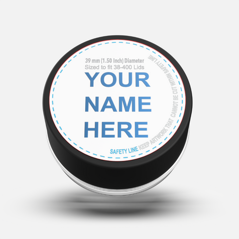 39mm Circle Concentrate Jar Lid Label