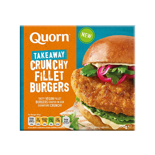 Quorn Crunchy Filet Burgers 190g
