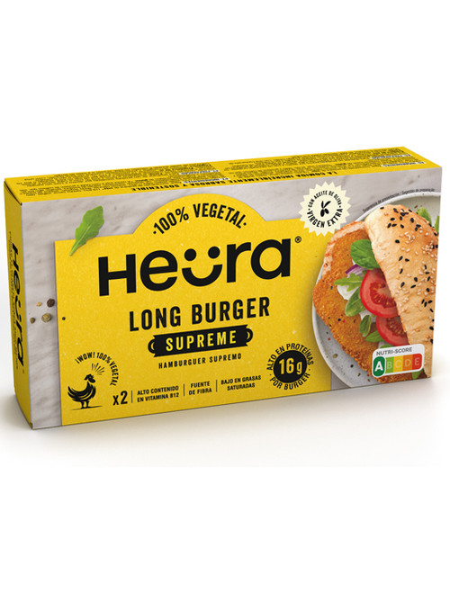 Heura Long Chicken Burger 180g