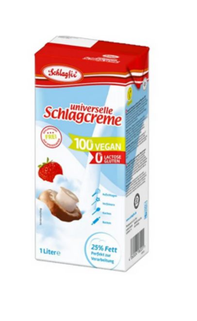 Schlagfix Universal Whipped Cream Unsweetened 1Ltr
