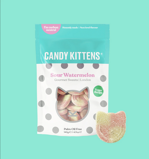 Candy Kittens Sour Watermelon Bag 7x140g