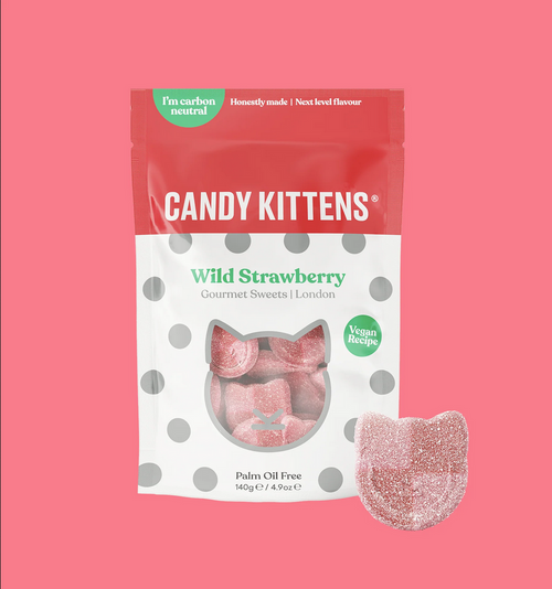 Candy Kittens Wild Strawberry Bag 7x140g