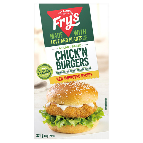 Frys Family Foods Chicken Style Burger Crujiente