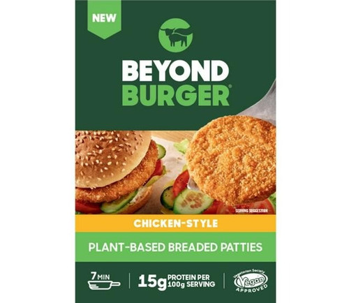 Beyond Breaded Patties Burger Chicken-Style