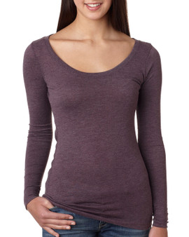 6731 Next Level Ladies' Triblend Long-Sleeve Scoop 6731 Next Level Ladies' Triblend Long-Sleeve Scoop