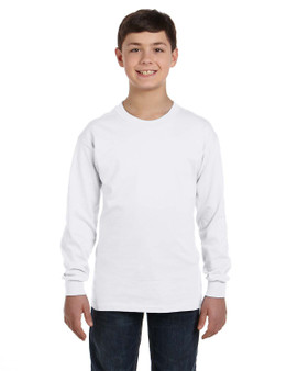 G540B Gildan Youth Heavy Cotton™ 5.3 oz. Long-Sleeve T-Shirt G540B Gildan Youth Heavy Cotton™ 5.3 oz. Long-Sleeve T-Shirt