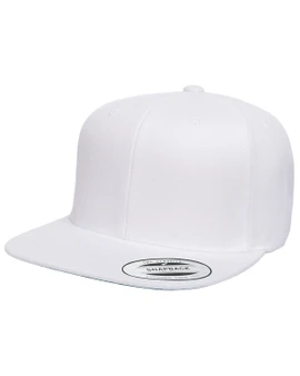 6089 Yupoong Adult 6-Panel Structured Flat Visor Classic Snapback