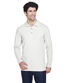 8532 UltraClub Adult Long-Sleeve Classic Piqué Polo 8532 UltraClub Adult Long-Sleeve Classic Piqué Polo