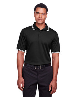 DG20C Devon & Jones Men's CrownLux Performance™ Plaited Tipped Polo DG20C Devon & Jones Men's CrownLux Performance™ Plaited Tipped Polo