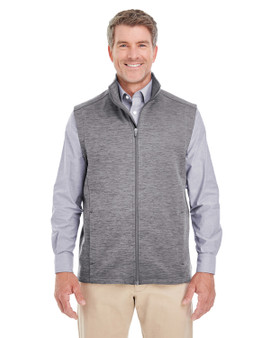DG797 Devon & Jones Men's Newbury Mélange Fleece Vest DG797 Devon & Jones Men's Newbury Mélange Fleece Vest