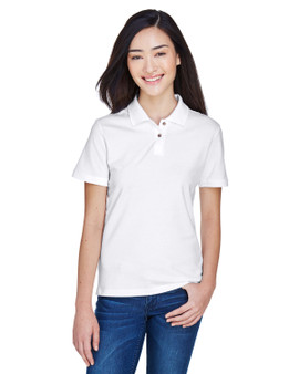 M200W Harriton Ladies' 6 oz. Ringspun Cotton Piqué Short-Sleeve Polo