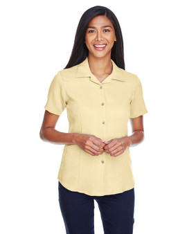 M570W Harriton Ladies' Bahama Cord Camp Shirt