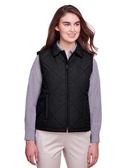UC709W UltraClub Ladies' Dawson Quilted Hacking Vest UC709W UltraClub Ladies' Dawson Quilted Hacking Vest