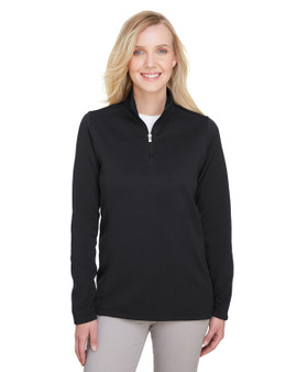 UC792W UltraClub Ladies' Coastal Pique Fleece Quarter-Zip UC792W UltraClub Ladies' Coastal Pique Fleece Quarter-Zip
