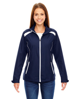 78188 North End Ladies' Tempo Lightweight Recycled Polyester Jacket with Embossed Print 78188 North End Ladies' Tempo Lightweight Recycled Polyester Jacket with Embossed Print